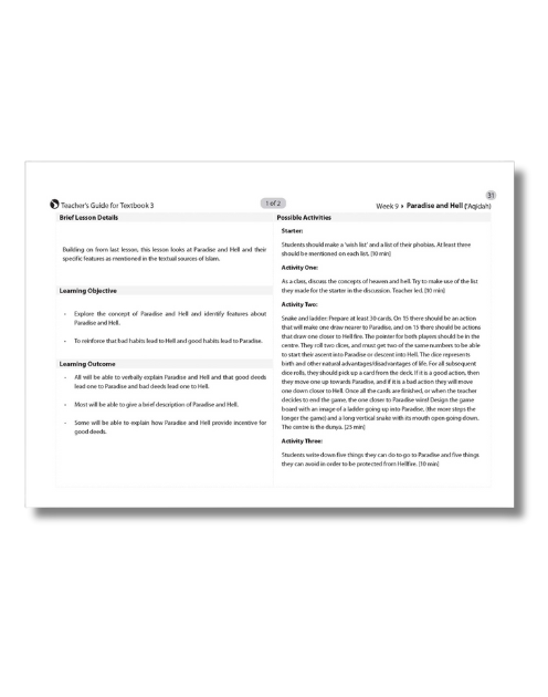 Safar Teacher’s Guide for Islamic Studies 1-7 - Image 2