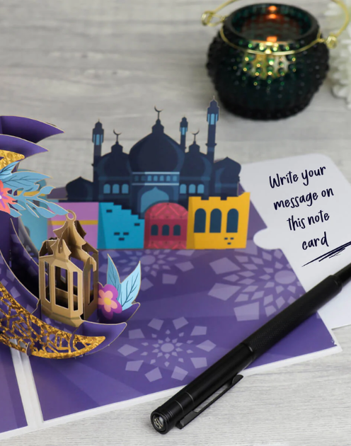 Moon and Lantern Pop-up Eid Card - Image 5