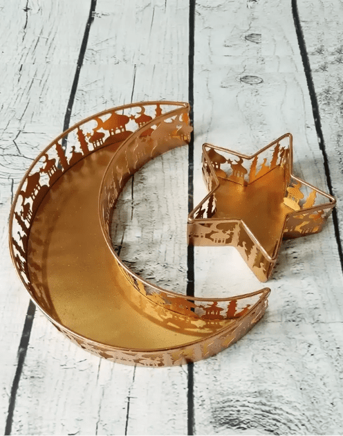 Gold Crescent Moon and Star Tins - Image 2