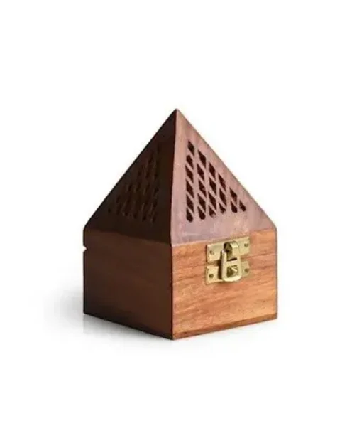 Wooden Pyramid Incense Burner - Image 6