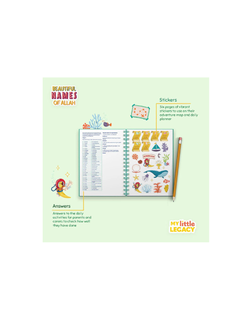 My Little Legacy: Beautiful Names of Allah Kids Journal & Activity Book - Image 2