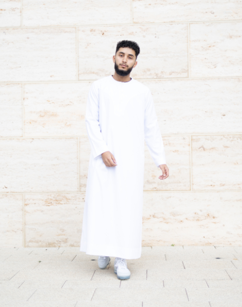 Boys / Children's Omani White Thobe - Size 32 - 50 - Image 6