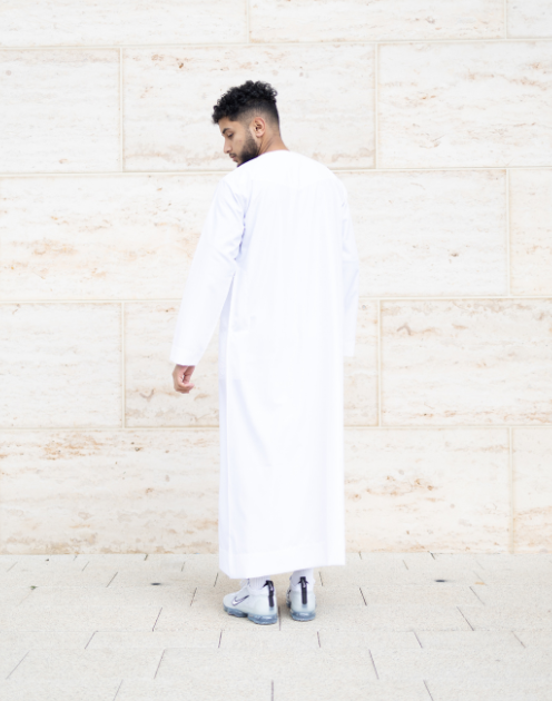 Boys / Children's Omani White Thobe - Size 32 - 50 - Image 4