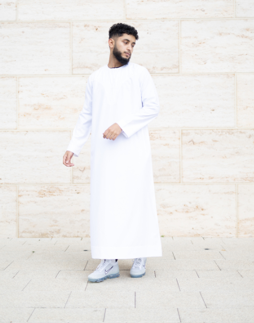 Boys / Children's Omani White Thobe - Size 32 - 50 - Image 3