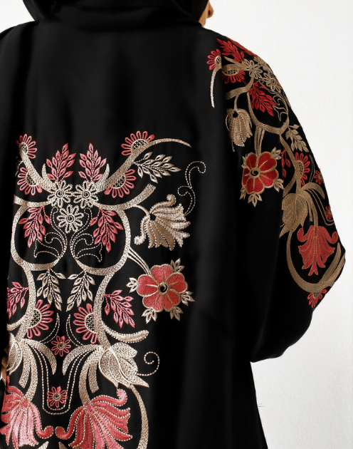 EIRA: Pink Florals Abaya (n15) - Image 2