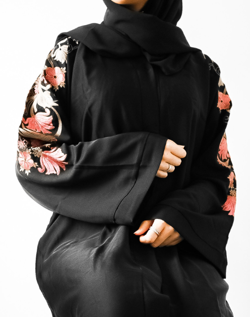 EIRA: Pink Florals Abaya (n15) - Image 3