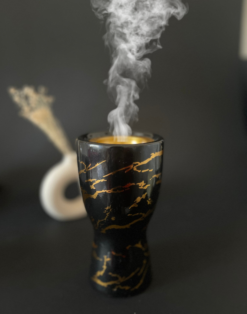 Black Marble Bukhoor Burner - Image 4
