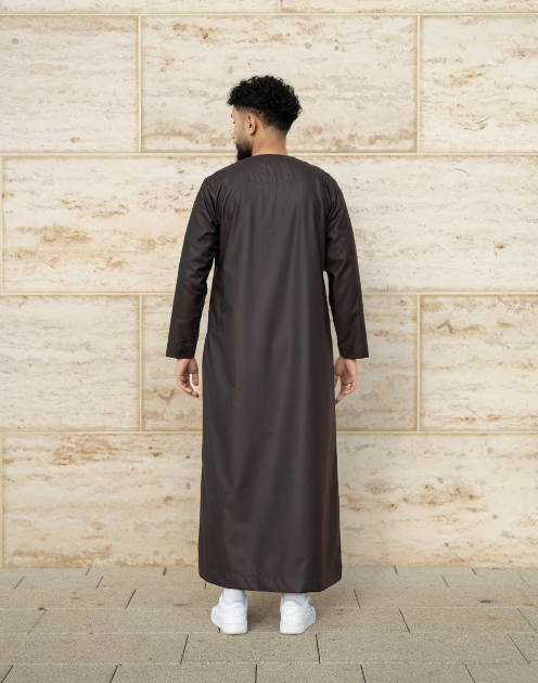 OMANI: Premium Brown Thobe - Image 6