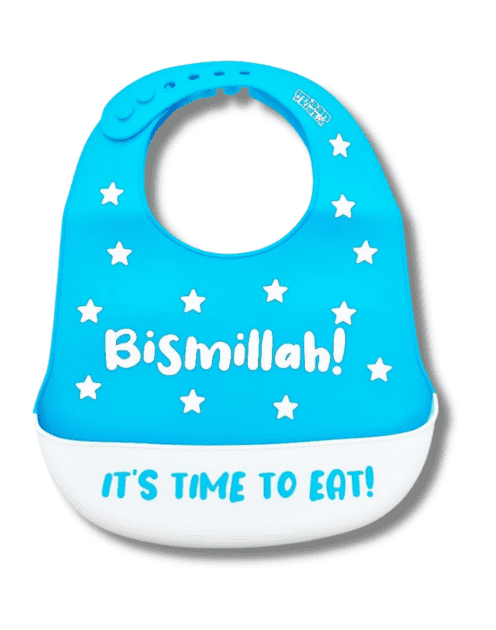 Bismillah Silicone Baby Bib - Pink / Blue / Red - Image 2