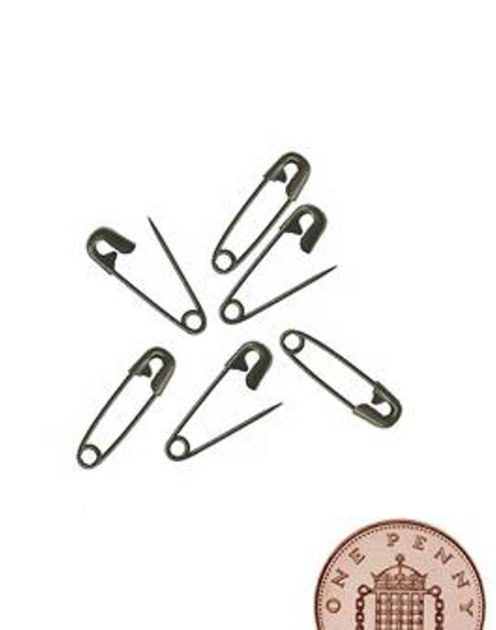 Mini Black Hijab Safety Pins - Image 2