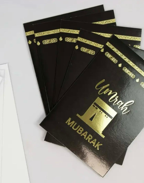 Umrah Mubarak Greeting Card - Kaabah Design - Image 2