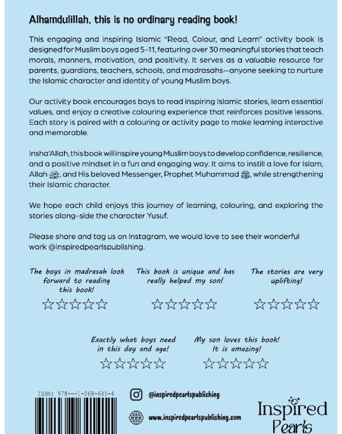 My Inspired Stars - An Islamic Colour and Learn Activity Book for Muslim Boys - Image 2